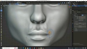 human lips sculpting.low poly human lips. blender tutorial. beginners blender tutorial. 3d sculptin