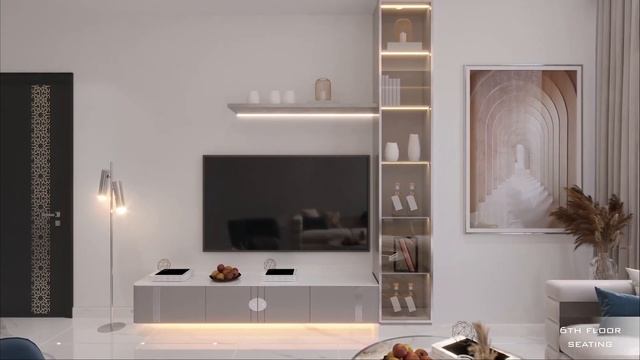 ЖК Faradis Tower в Шардже | ОАЭ | Обзор жилой комнаты в апартаментах