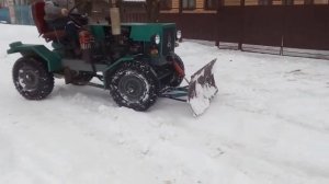 минитрактор из николаевска чистка снега