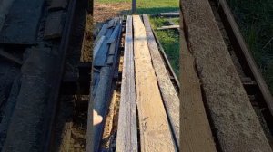 Кромочный станок на базе ленточной пилорамы