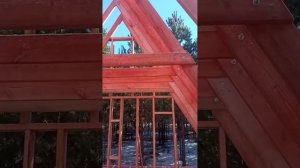 Каркас А-Фрейма 6*6 с пристроем 3*4