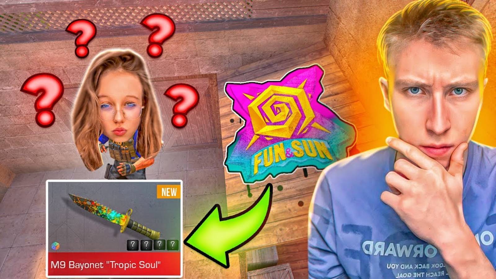 НАЙДИ ГРАФФИТИ — ПОЛУЧИ НОВЫЙ НОЖ М9 "SUN & FUN" 0.29.0😲 / ТРОЛЛИНГ В STANDOFF 2!
