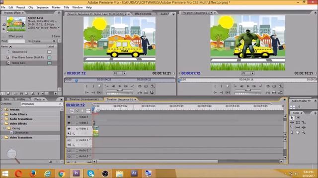 Green Screen Removal | Adobe Premiere Pro CS3 | Tech Guys смотреть онлайн