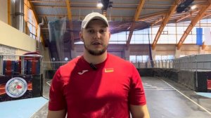 Открытый кубок РБ по легкой атлетике в помещении 2024: толкание ядра - Олег Томашевич - 20.66