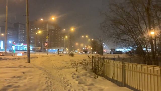 Прогулка возле Метро Ботаническая в сторону ТЦ Дирижабль, г. Екатеринбург, 21.02.2023 смотреть онлайн