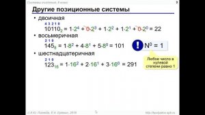 Системы счисления  Перевод из одной системы счисления в другую