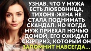 Узнав, что у мужа есть любовница, тихоня-жена не стала поднимать скандал. Но когда муж приехал ночью