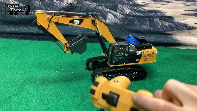 newest version rc excavator fully metal unboxing  modified CAT 336d review and tested