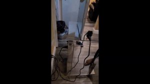 Tea machine. Setting  up digital control particle tea filling machine