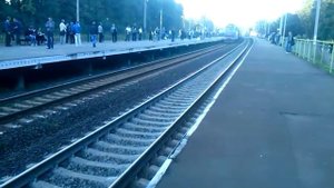 электровоз Чс4 с чётным пассажирским поездом #122 Николаев-Киев пл.Тарасовка перегон Боярка-Вишнево