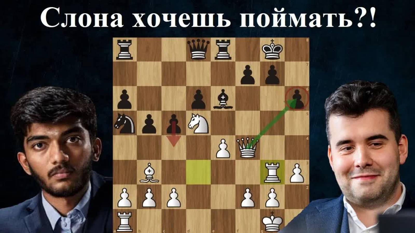 Ян Непомнящий - Гукеш Доммараджу Турнир претендентов 2024 10 тур Шахматы