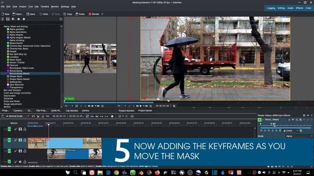 How to Create a Mask Transition in Kdenlive 21.08 смотреть онлайн
