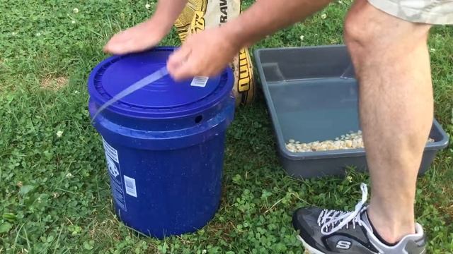 Bees getting in the pool? Homemade bee waterer