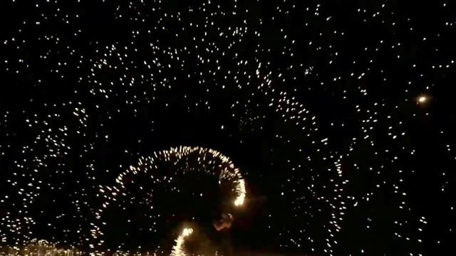 Lamai beach nightlife fire play at Koh Samui Thailand смотреть онлайн