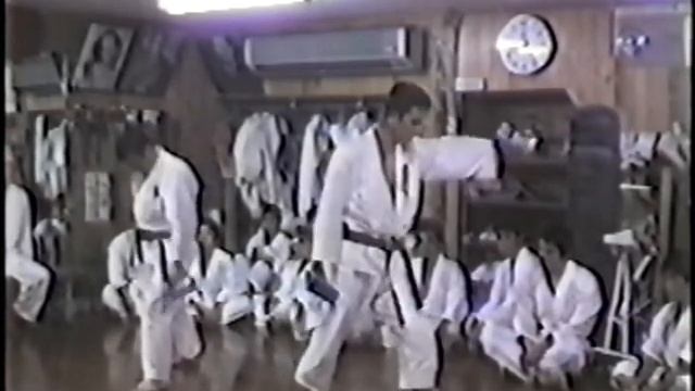 Сенсей Аничи Мияги, проводит тренировку с чёрными поясами Окинавы. смотреть онлайн