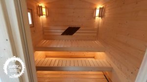 Готовая баня с электропечью, с эффектом русской бани. мобильная перевозная под ключ.