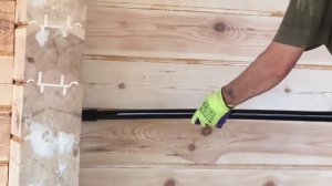 Дом -баня покраска маслом