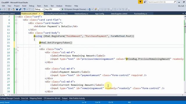 Business ERP Part 44 Purchase Payment Complete in ASP.NET MVC