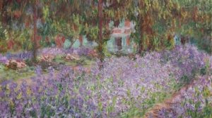 «Ирисы в саду» Клод Моне