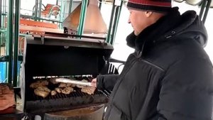 Приготовление мяса на Мангалах Скиф