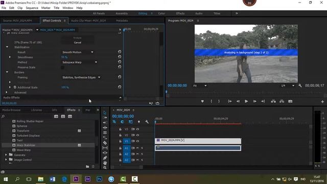 Cara Warp Stabilizer Tanpa Crop di Adobe Premiere Pro смотреть онлайн