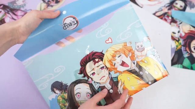 Папка для документов "Demon Slayer №1" на кнопке, 32x23см смотреть онлайн