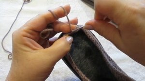 сапоги вязаные крючком на подошве часть 1