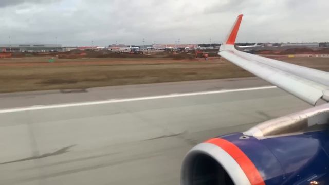 Турбулентный взлёт A321 Аэрофлота из Шереметьево