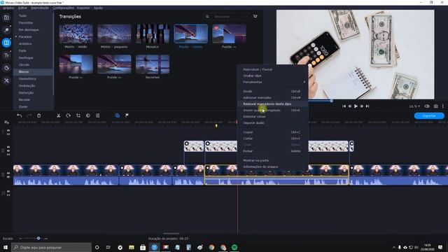 Curso Edição de vídeo Movavi Suite: 19 - Transições смотреть онлайн