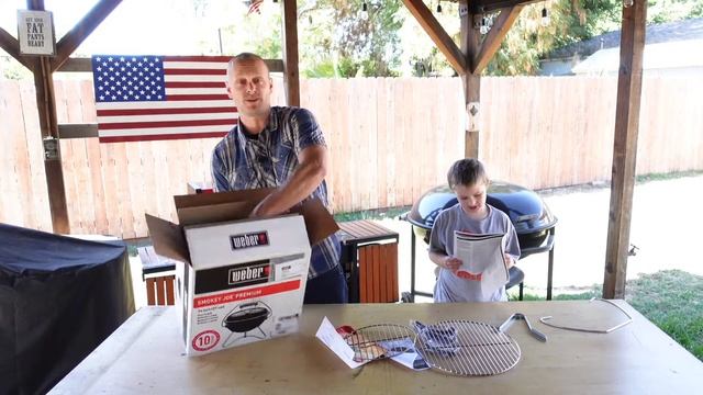 I bought my son his first Weber kettle...NEW Weber COLORS! weber365 newwebercolors smokeyjoe 14