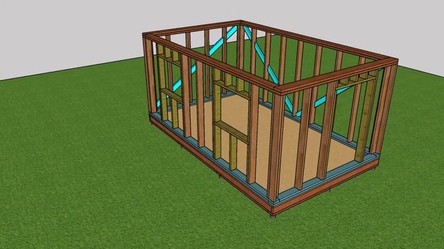 Визуализация каркасного дома 3*6 м. смотреть онлайн