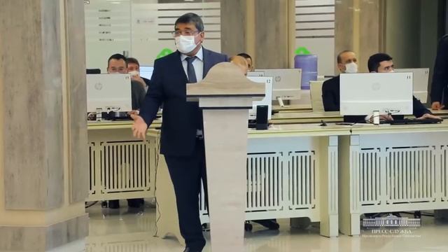 Показ презинтации программы Smart-Map президенту Узбекистана Ш.Мирзиёеву (ITPARK Бухара) смотреть онлайн