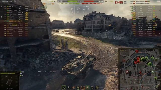 World of Tanks играю на Strv 103b по кустикам по кустикам главная крыса игры ))) смотреть онлайн