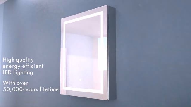 Smart LED Bathroom Medicine Cabinet – Anti-fog, Touch and Brightness Control MTM12430SS смотреть онлайн