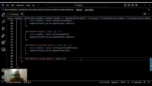 Advanced Escrow.js Smart Contract Development: Part 2