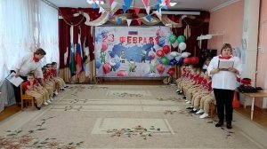 Посвящение детей средней группы в ряды юных Юнармейцев