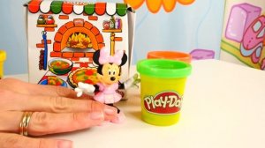 Игрушки Дисней - Микки и Минни Маус пекут торт из Play Doh - Видео для детей