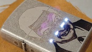 Лазерная гравировка зажигалки Zorro или Zippo