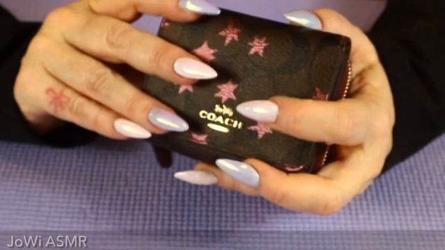 ASMR COACH WALLET UNBOXING | Tapping, Scratching, & Touching | JoWi ASMR смотреть онлайн