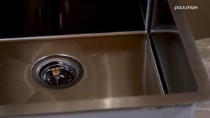 Мойка кухонная Paulmark Velten PM905151-GM вороненая сталь