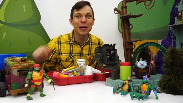 Видео про игры для мальчиков — Мегаклиника: Черепашки Ниндзя, трансформер и Железный человек