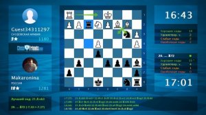 Chess Game Analysis: Guest34311297 - Makaronina : 0-1 (By ChessFriends.com)
