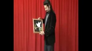 Фокус с появлением из картины - ЖИВОЙ ПТИЦЫ!