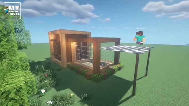 MINECRAFT || How to build a simple & beautiful bungalow || MINECRAFT || смотреть онлайн