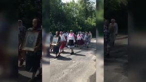 Крестный ход в красногорском селе Яловка Брянщины 13 июня 2024 года
