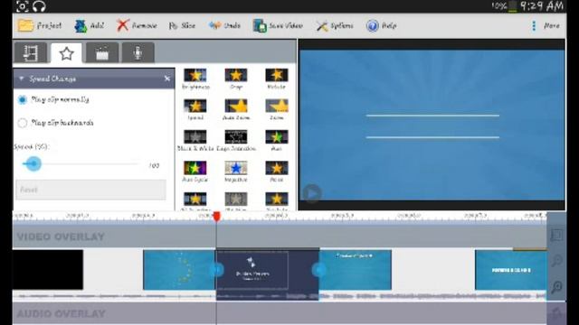 Hacer camara rapida y lenta con VideoPad Android