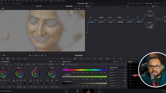 How to Color Grade in DaVinci Resolve | DaVinci Resolve 18 Color Grading Tutorial in HINDI смотреть онлайн