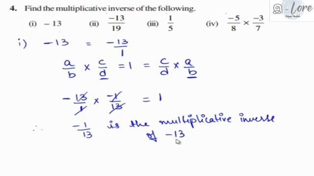 VIII Rational Number- Exercise 1.1 смотреть онлайн