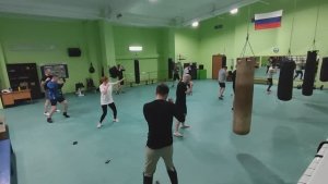 Тренировка 11.03.2025 (отработка джеба, условные бои, многоударная комбинация на снаряде)