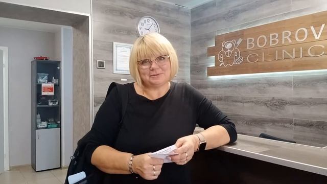 Милый видео отзыв.  Протезирование зубов.  Клиника Бобров.  Доктор Латышев Валерий Игоревич. смотреть онлайн